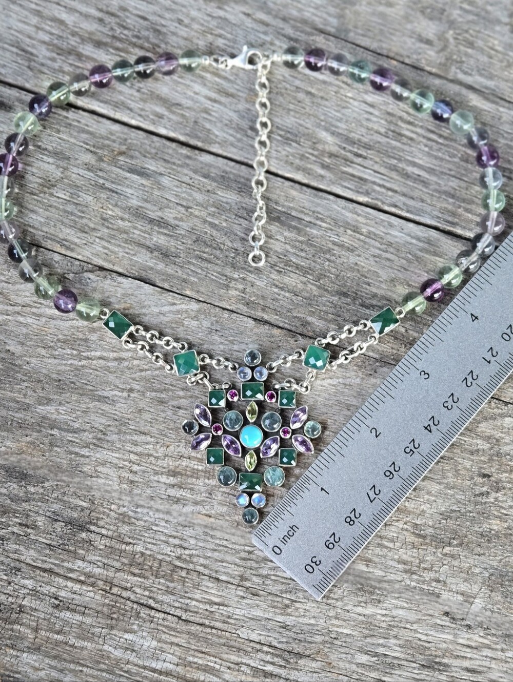 Nicky Butler RAJ COLLECTION LIMITED EDITION 925 Sterling Silver Necklace 63 gram - Picture 1 of 16
